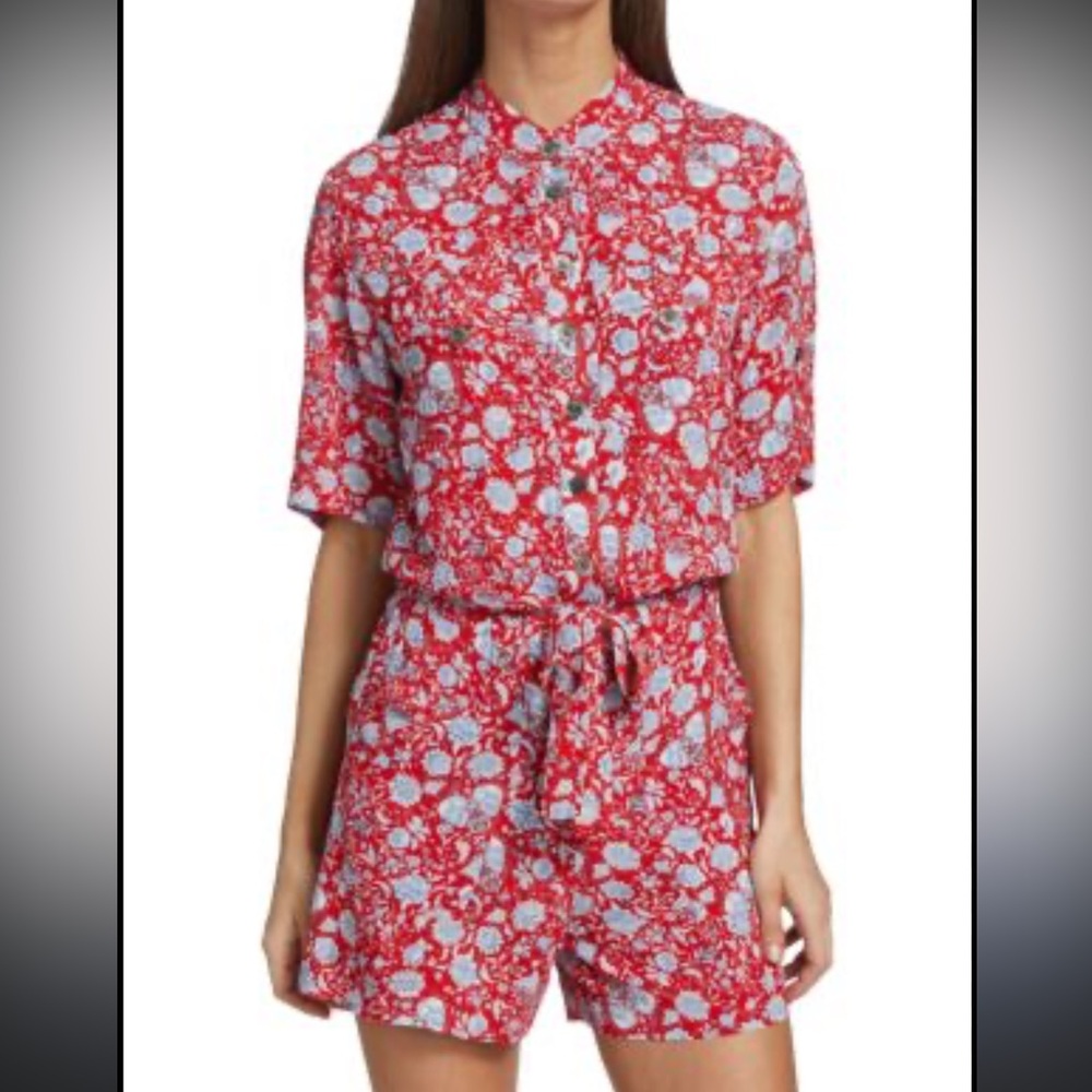 ZADIG & VOLTAIRE
Cookis Floral Satin Romper size M euc skulls and flowers